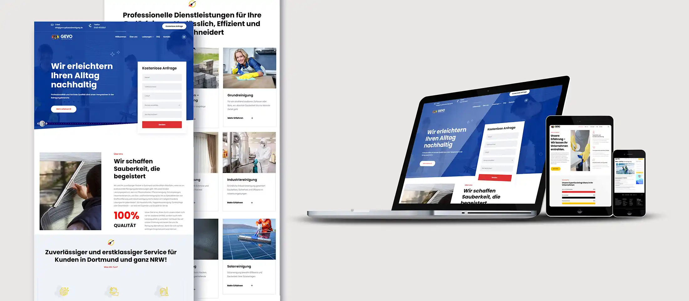webdesign projekte dortmund – moderne unternehmenswebsite